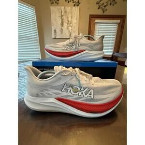 HOKA ROCKET X 3 1168724 ARFR Alabaster Frost Unisex Running Carbon Fiber 11.5 M